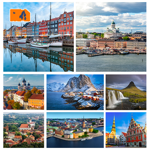 Data SIM Card Scandinavia & Baltic 50GB (30 days)
