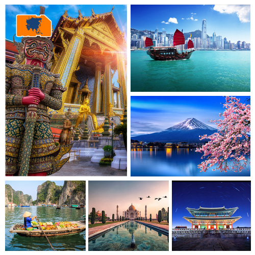 [WW_901O_STACK_ONEOFF_BESTASIA3_25GB_30D] Data SIM Card Best of Asia 25GB (30 days)